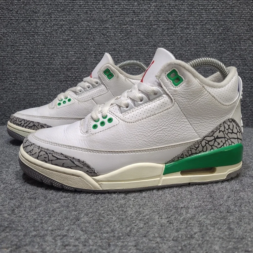 Air Jordan 3 Retro Lucky Green Style # CK9246-136‎ Women's Size 6.5